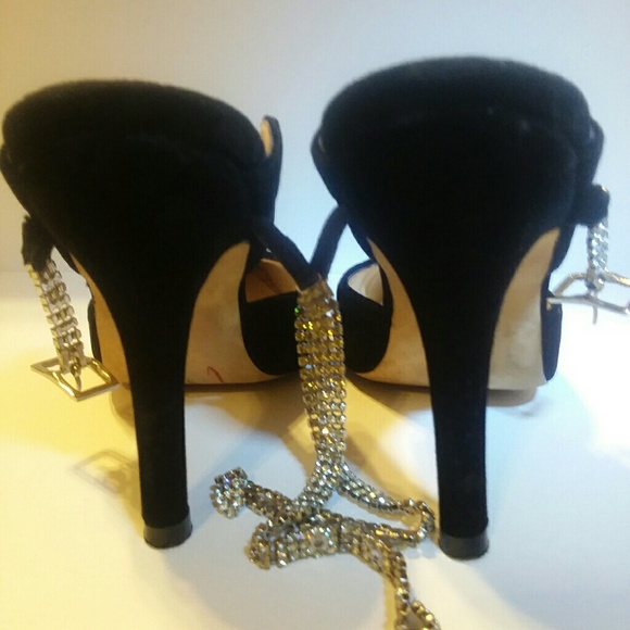 black velvet Manolo Blahnik size 35.5 - Picture 5 of 6